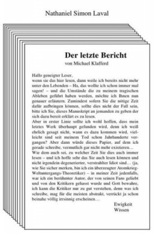 Kniha Der letzte Bericht Nathaniel Simon Laval