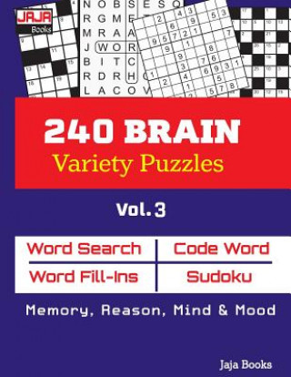 Kniha 240 Brain Variety Puzzles: Vol. 3 Jaja Books