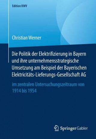 Kniha Politik Der Elektrifizierung in Bayern Und Ihre Unternehmensstrategische Umsetzung Am Beispiel Der Bayerischen Elektricitats-Lieferungs-Gesellschaft A Christian Werner