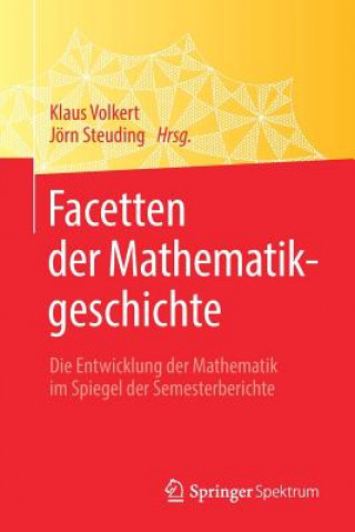 Kniha Facetten Der Mathematikgeschichte Klaus Volkert