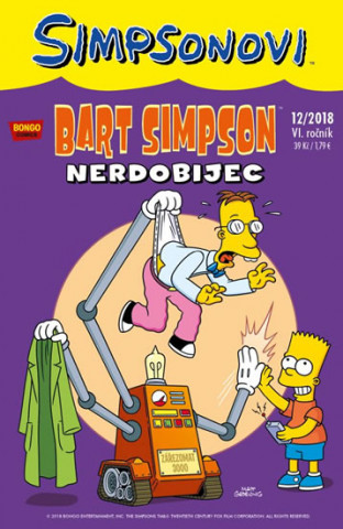 Knjiga Bart Simpson Nerdobijec collegium