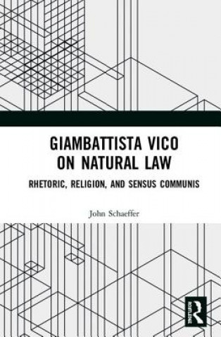 Kniha Giambattista Vico on Natural Law John Schaeffer