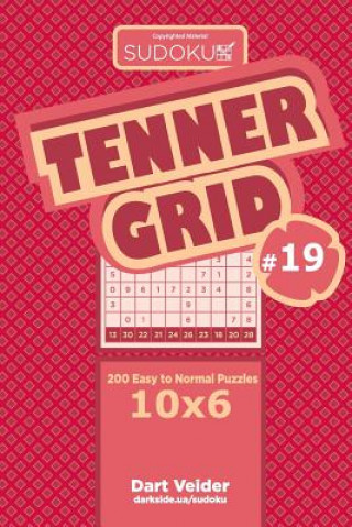 Kniha Sudoku Tenner Grid - 200 Easy to Normal Puzzles 10x6 (Volume 19) Dart Veider