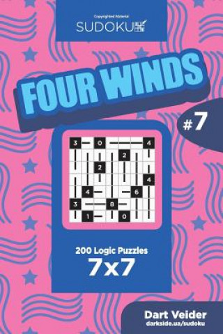 Książka Sudoku Four Winds - 200 Logic Puzzles 7x7 (Volume 7) Dart Veider