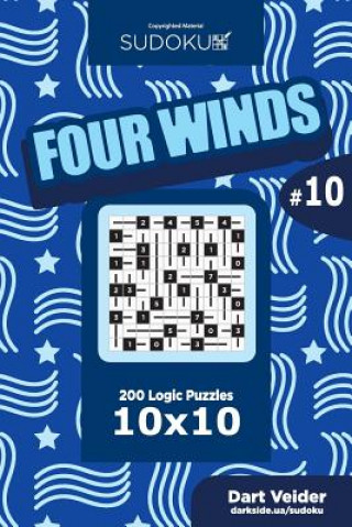 Książka Sudoku Four Winds - 200 Logic Puzzles 10x10 (Volume 10) Dart Veider