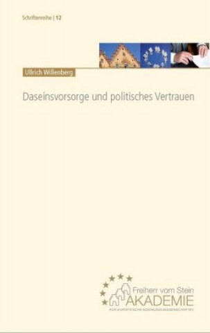 Kniha Daseinsvorsorge und politisches Vertrauen Willenberg Ulrich