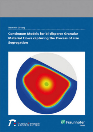 Książka Continuum models for bi-disperse granular material flows capturing the process of size segregation. Dominik Gilberg