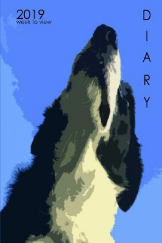 Carte 2019 Diary Week to View: Dog Lovers Border Collie Portrait Design P. M. Peters