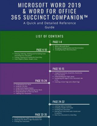 Kniha Microsoft Word 2019 & Word for Office 365 Succinct Companion(tm): A Quick and Detailed Reference Guide Succinct Companion