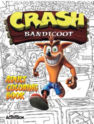 Book Crash Bandicoot Adult Coloring Book Activision