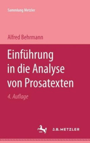 Kniha Einfuhrung in die Analyse von Prosatexten Alfred Behrmann