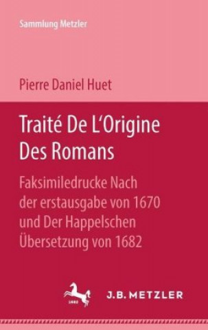 Carte Traite De L'Origine des Romans Pierre Daniel Huet