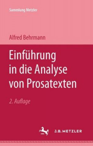 Kniha Einfuhrung in die Analyse von Prosatexten Alfred Behrmann