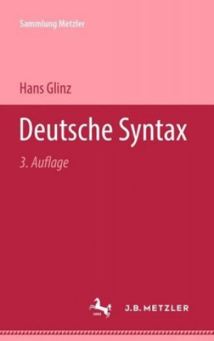 Kniha Deutsche Syntax Hans Glinz
