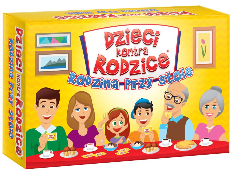 Hra/Hračka Dzieci kontra Rodzice Rodzina przy stole 