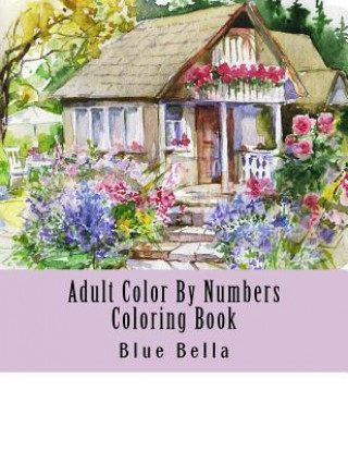 Könyv Adult Color By Numbers Coloring Book: Easy Large Print Mega Jumbo Coloring Book of Floral, Flowers, Gardens, Landscapes, Animals, Butterflies and More Blue Bella
