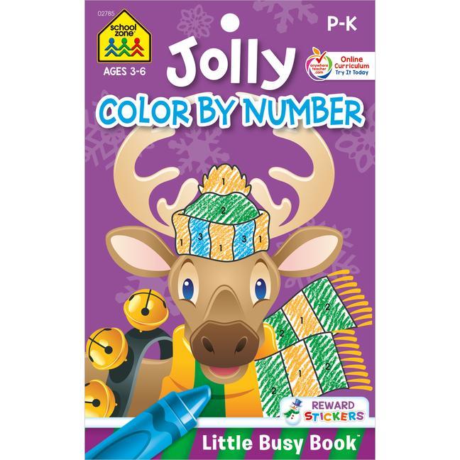 Kniha Jolly Color by Number School Zone