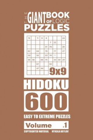 Kniha Giant Book of Logic Puzzles - Hidoku 600 Easy to Extreme Puzzles (Volume 1) Mykola Krylov