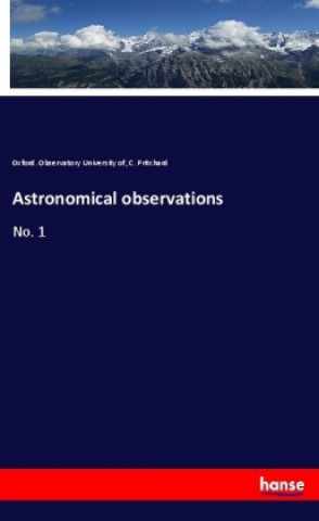 Knjiga Astronomical observations Oxford. Observatory University of