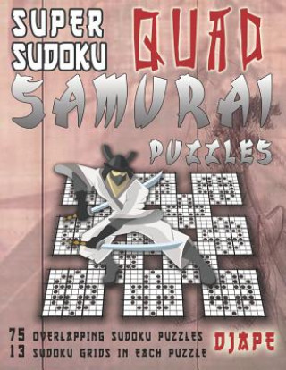 Книга Super Sudoku Quad Samurai Puzzles Djape