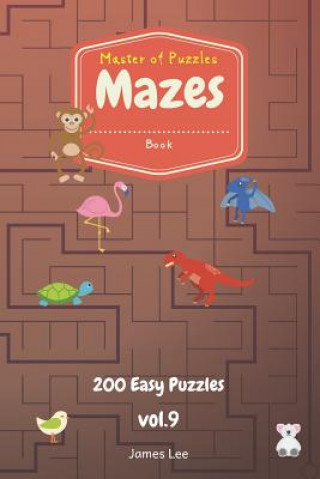 Kniha Master of Puzzles - Mazes Book 200 Easy Puzzles Vol.9 James Lee