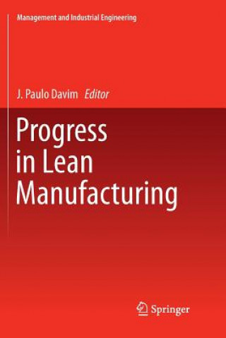 Könyv Progress in Lean Manufacturing J. Paulo Davim