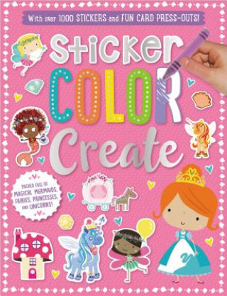 Könyv Sticker Color Create (Pink) Make Believe Ideas Ltd