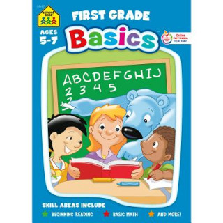 Könyv School Zone First Grade Basics 96-Page Workbook Joan Hoffman