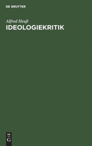 Buch Ideologiekritik Alfred Heuß