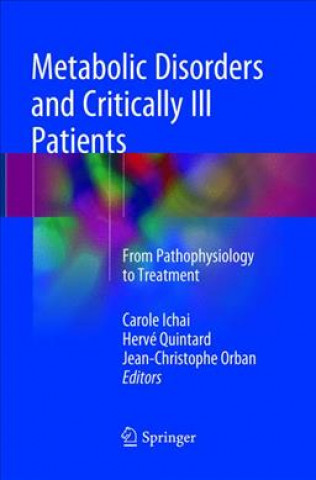 Libro Metabolic Disorders and Critically Ill Patients Carole Ichai