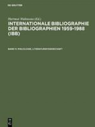 Könyv Philologie, Literaturwissenschaft Hartmut Walravens