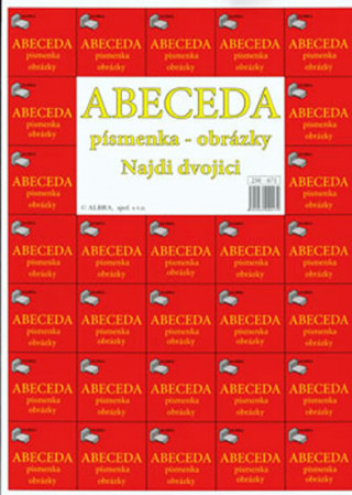 Hra/Hračka Abeceda písmenka-obrázky - Najdi dvojici (výuková brožura obrazová) 