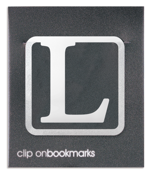 Papírszerek Metalowa zakładka - Litera L Clip-on 