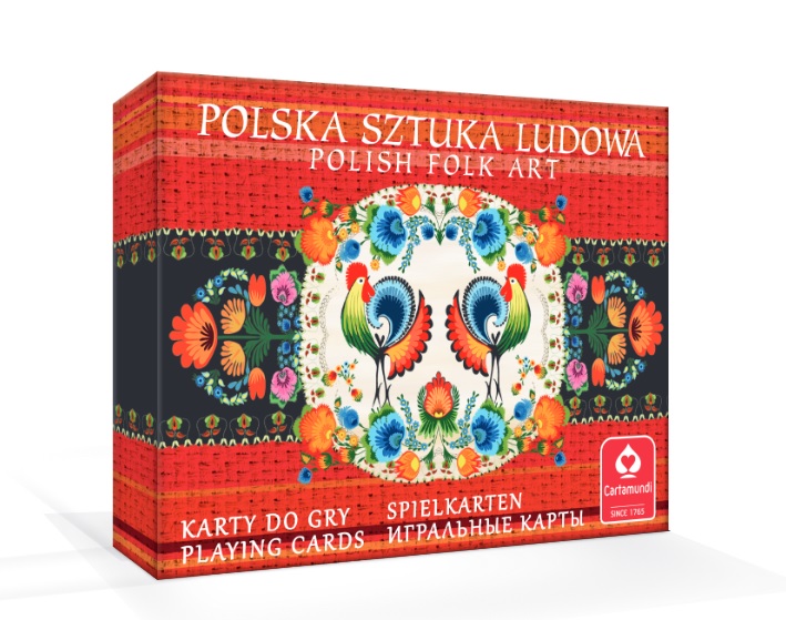 Spiel/Spielzeug Karty Polska sztuka Ludowa - talia 2x55 kart 