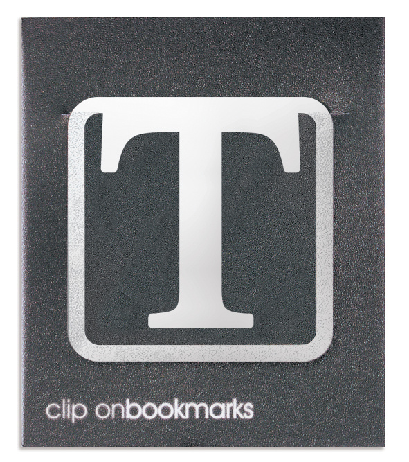 Proizvodi od papira Metalowa zakładka - Litera T Clip-on 
