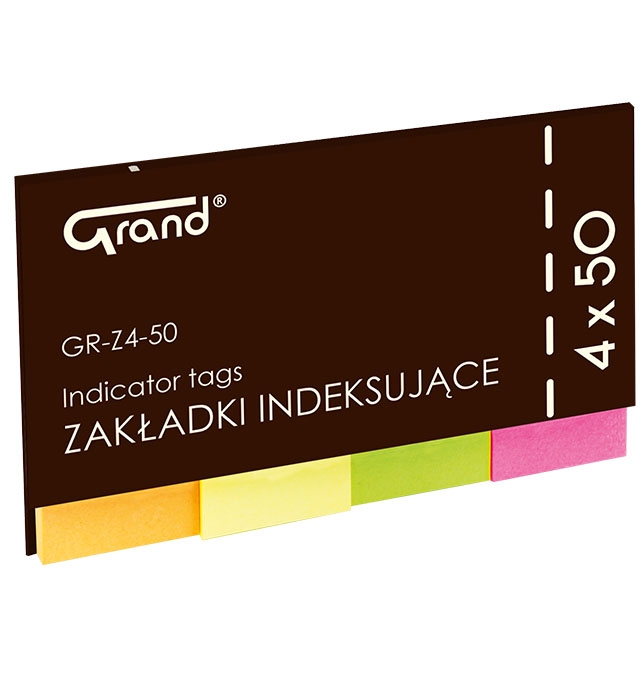 Papírszerek Zakładki indeksujące Grand Flagi GR-Z4-50 