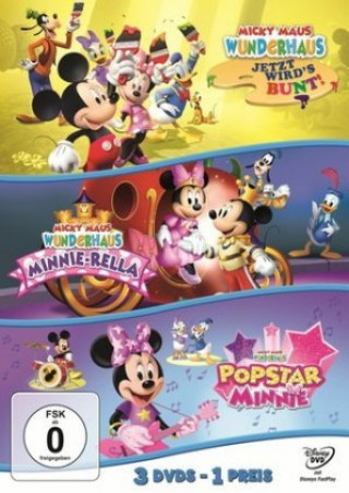 Filmek Micky Maus Wunderhaus - Jetzt wird's bunt/Minnie-Rella/Popstar Minnie, 3 DVDs Roberts Gannaway