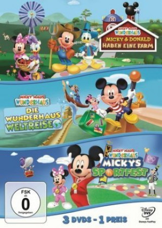 Video Micky Maus Wunderhaus - Sportfest/Weltreise/Farm, 3 DVD Roberts Gannaway