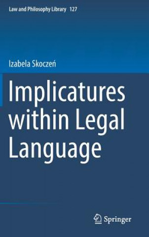 Könyv Implicatures within Legal Language Izabela Skoczen