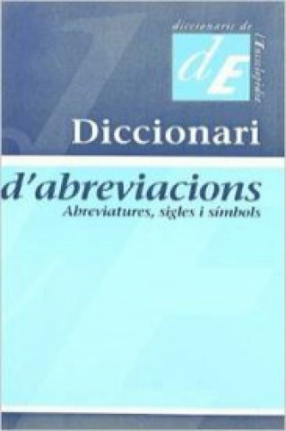 Carte Diccionari d'abreviacions JOSEP MARIA MESTRES