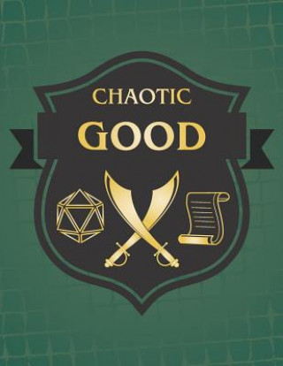 Carte Chaotic Good: RPG Themed Mapping and Notes Book - Dark Green Theme Puddingpie Notebooks