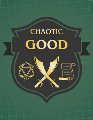 Kniha Chaotic Good: RPG Themed Mapping and Notes Book - Dark Green Theme Puddingpie Notebooks