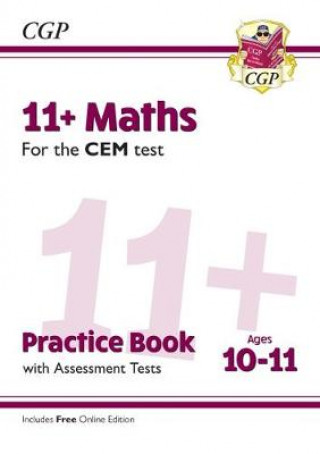 Könyv 11+ CEM Maths Practice Book & Assessment Tests - Ages 10-11 (with Online Edition) CGP Books