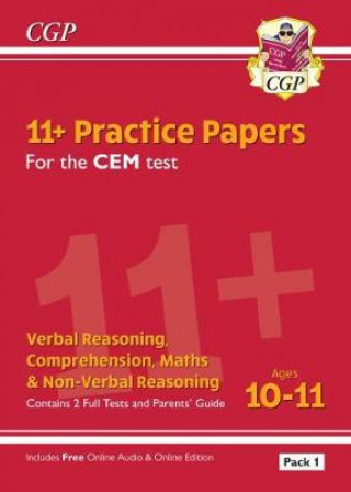 Książka 11+ CEM Practice Papers: Ages 10-11 - Pack 1 (with Parents' Guide & Online Edition) CGP Books