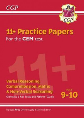 Könyv 11+ CEM Practice Papers - Ages 9-10 (with Parents' Guide & Online Edition) CGP Books