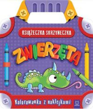 Könyv Książeczka-skrzyneczka Zwierzęta Kolorowanka z naklejkami 