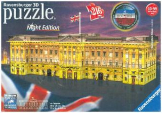 Hra/Hračka Ravensburger 3D Puzzle Buckingham Palace bei Nacht 12529 - leuchtet im Dunkeln - der Buckingham Palast zum selber Puzzeln ab 8 Jahren 