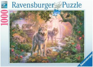 Hra/Hračka Wolfsfamilie im Sommer (Puzzle) 