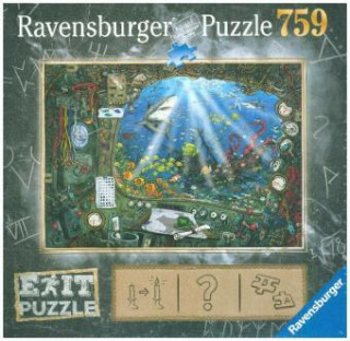 Joc / Jucărie Ravensburger EXIT Puzzle 19953 Im U- Boot 759 Teile 