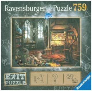 Joc / Jucărie Ravensburger EXIT Puzzle 19954 Im Drachenlabor 759 Teile 